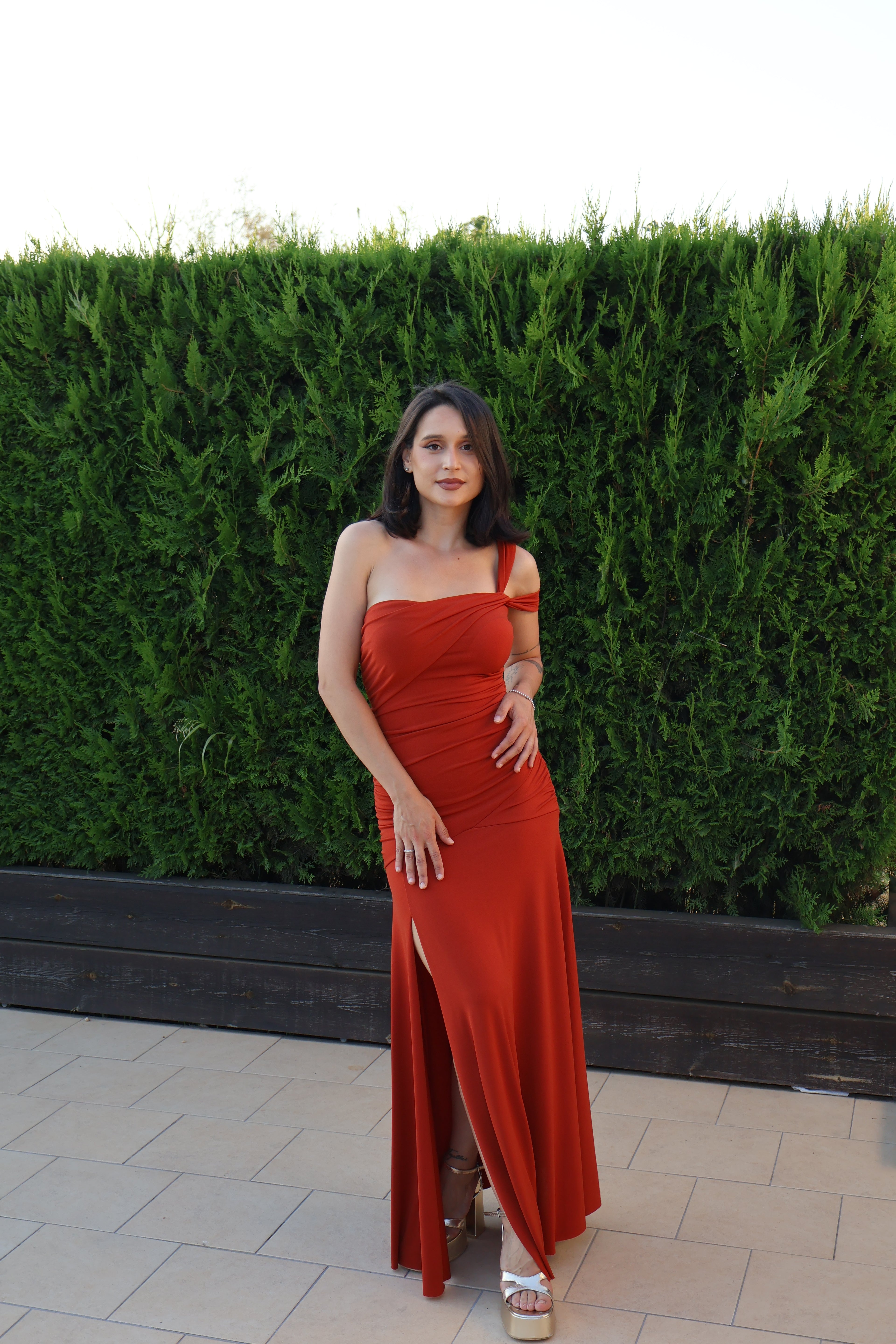 Vestido Duna Teja