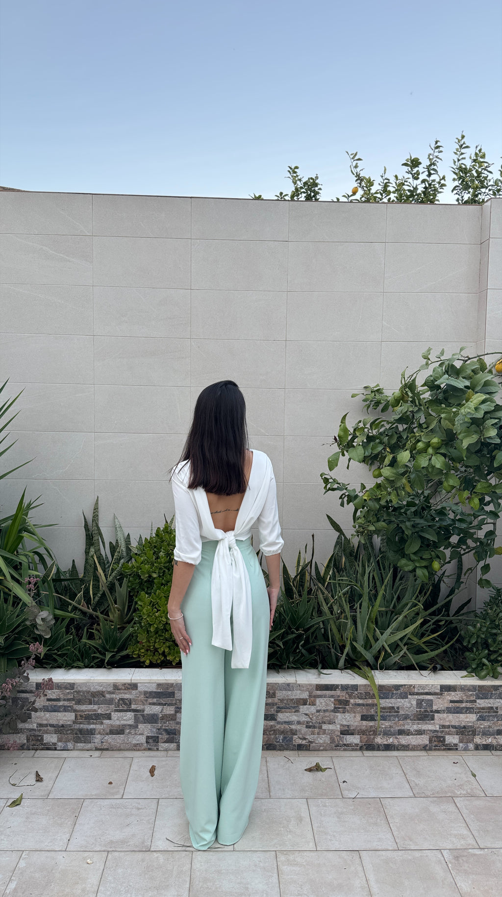 Pantalón verde Agua