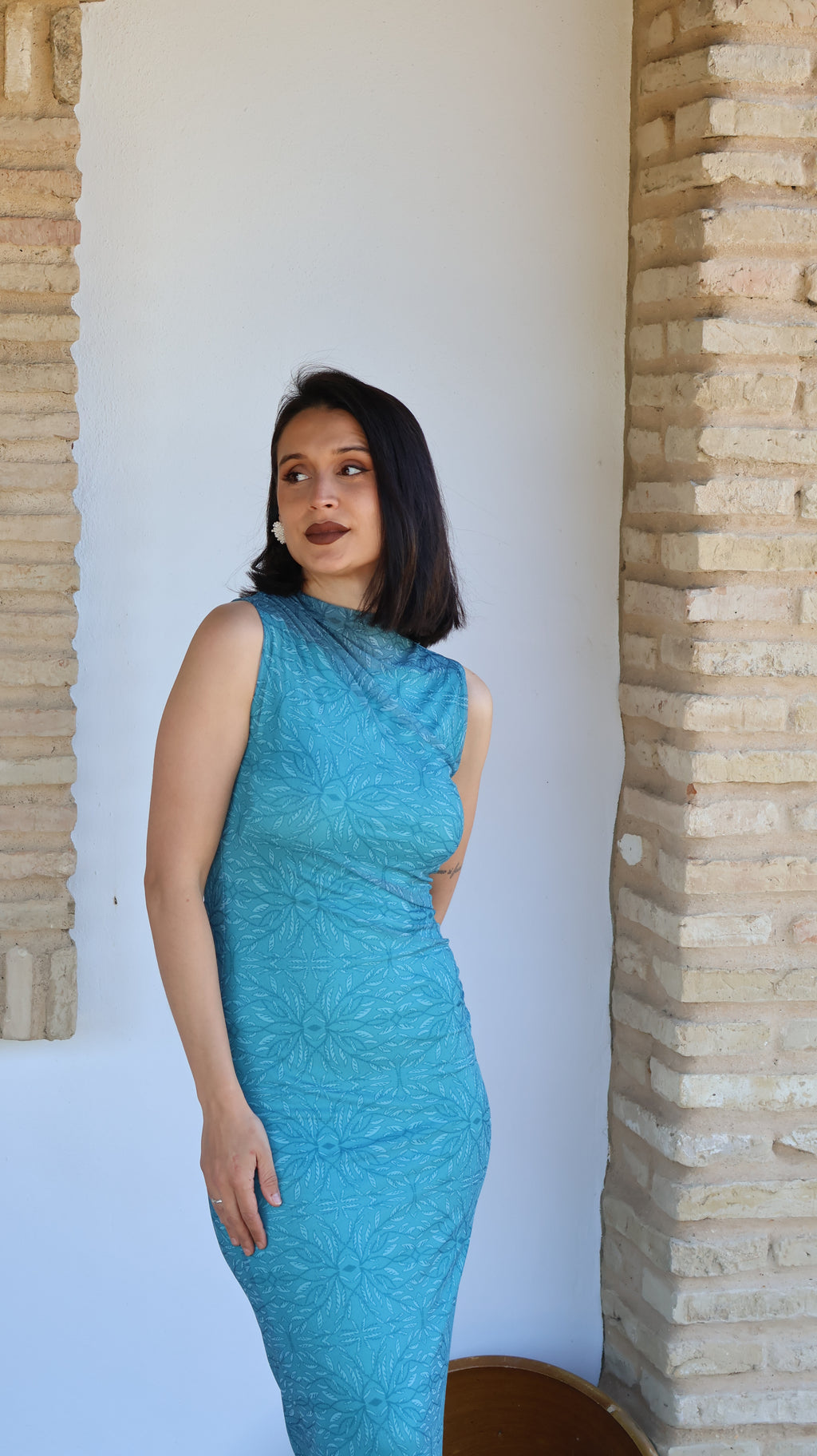 Vestido tul turquesa