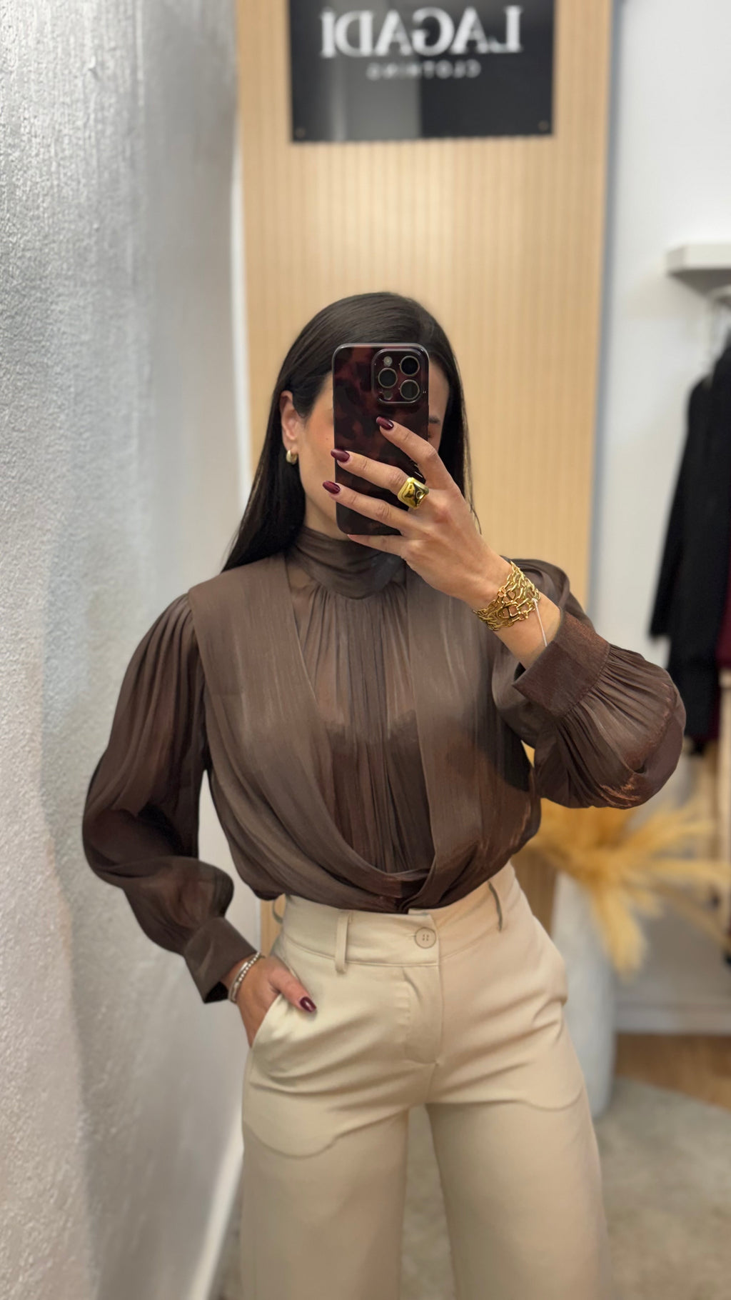 Blusa Sofía Marrón