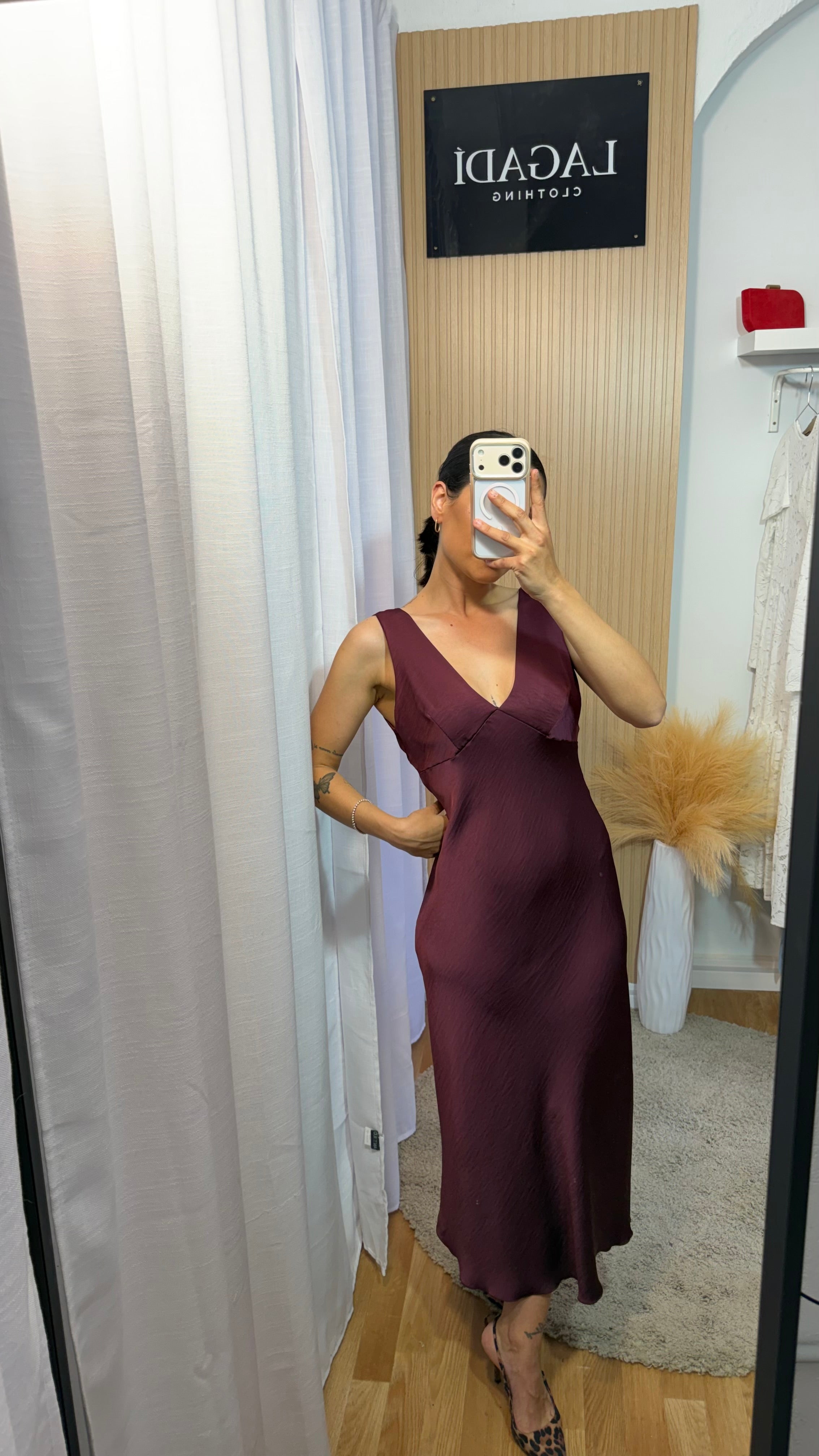 Vestido Diana Burdeos