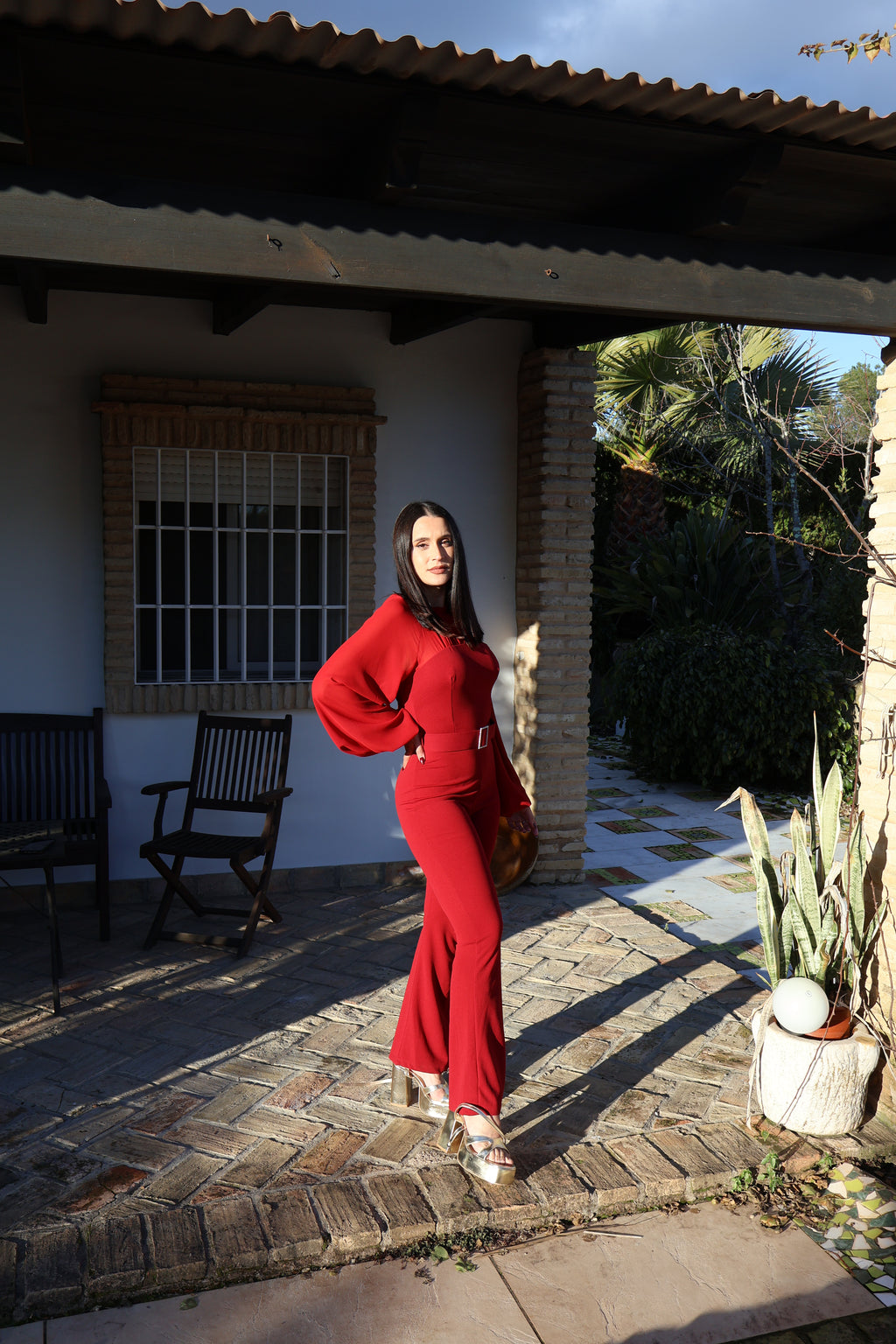 Mono Martina burdeos