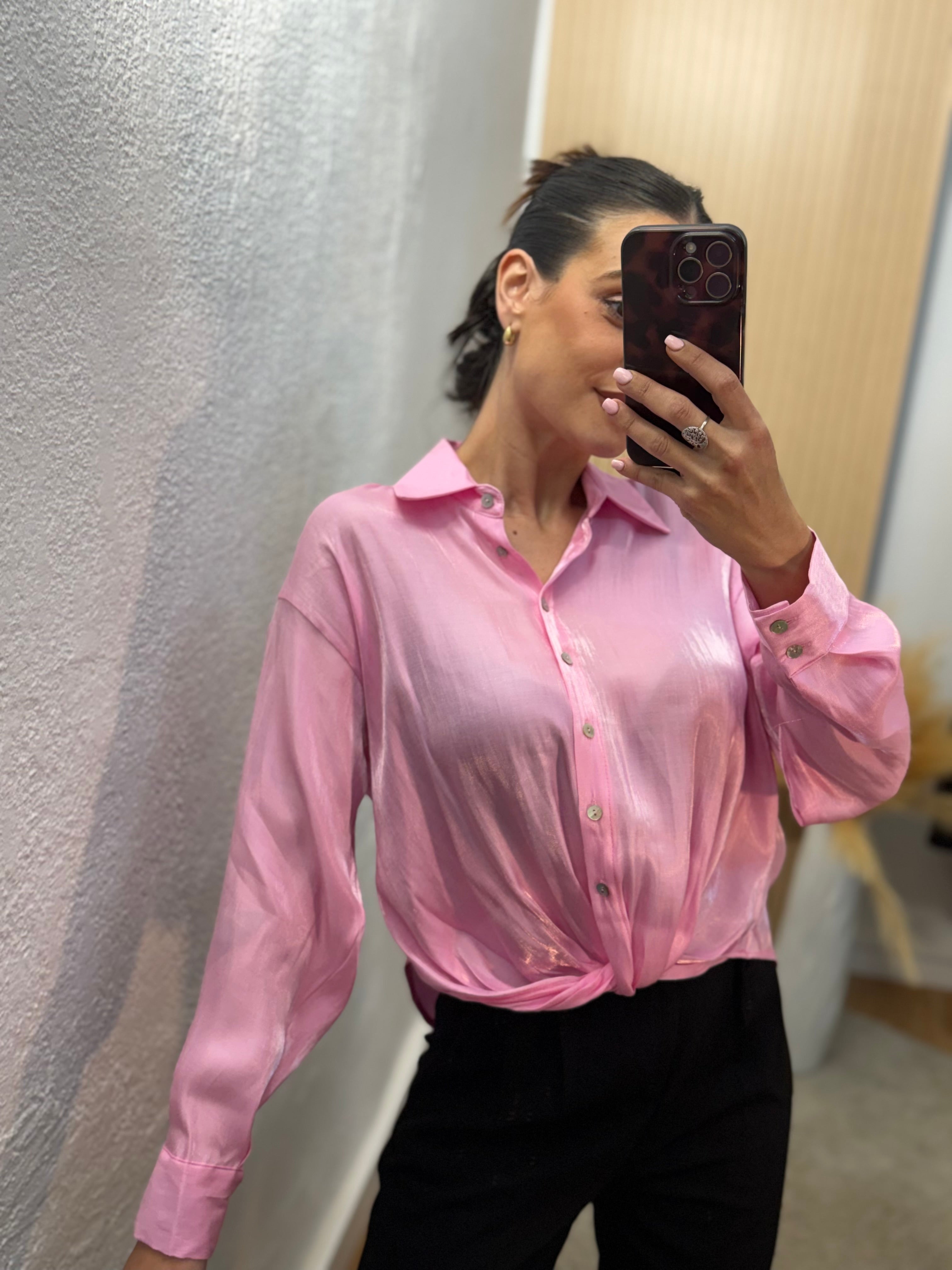 Camisa brillo rosa