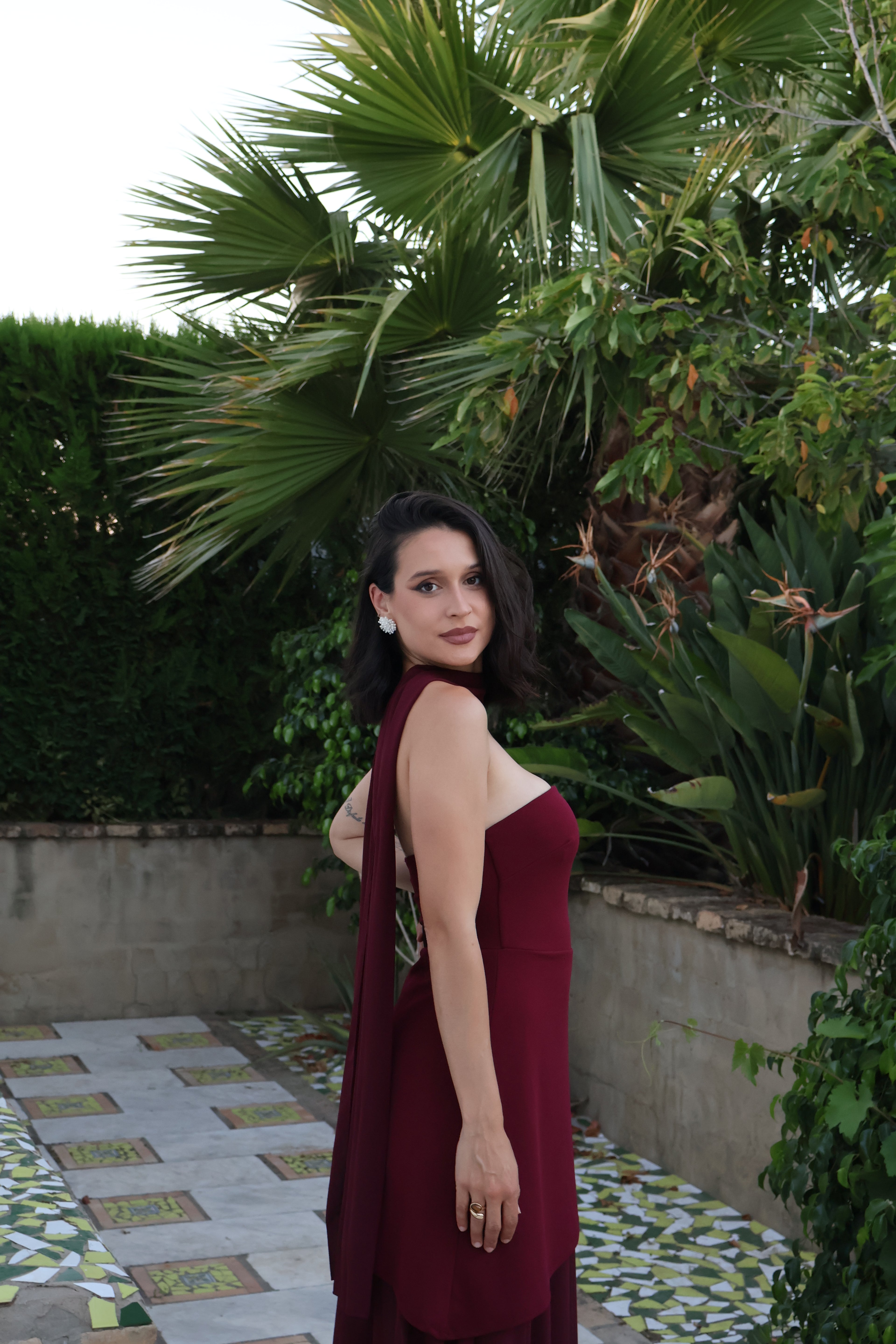 Vestido Selena Burdeos