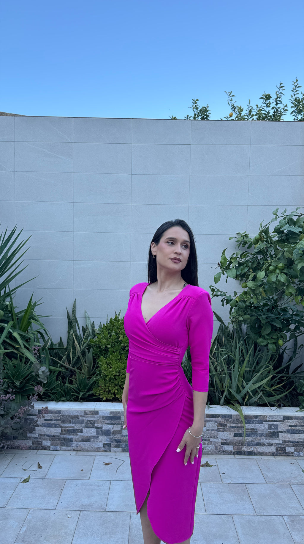 Vestido fucsia