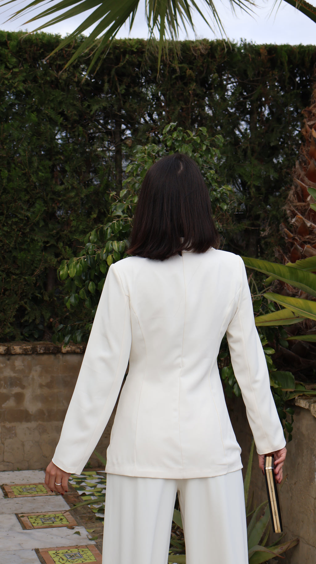 Traje beige