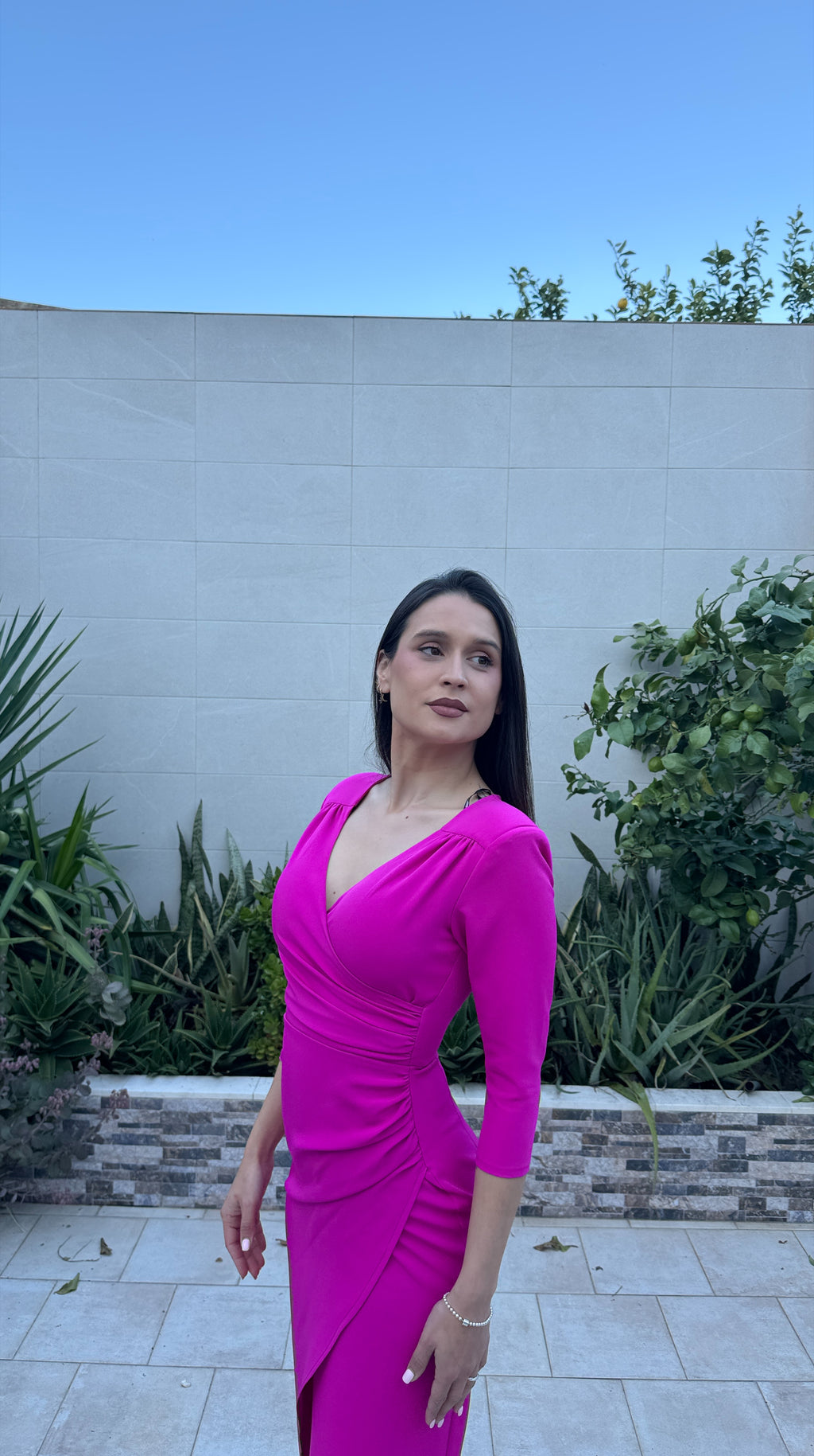 Vestido fucsia