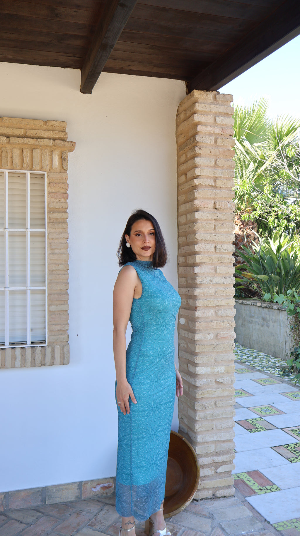 Vestido tul turquesa