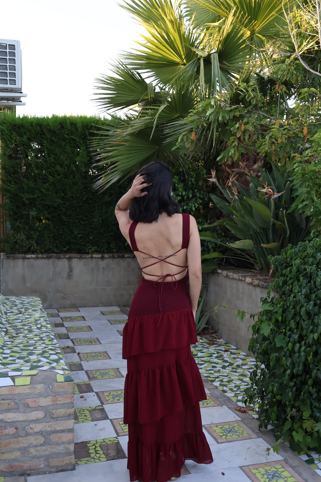 Vestido Ona Burdeos