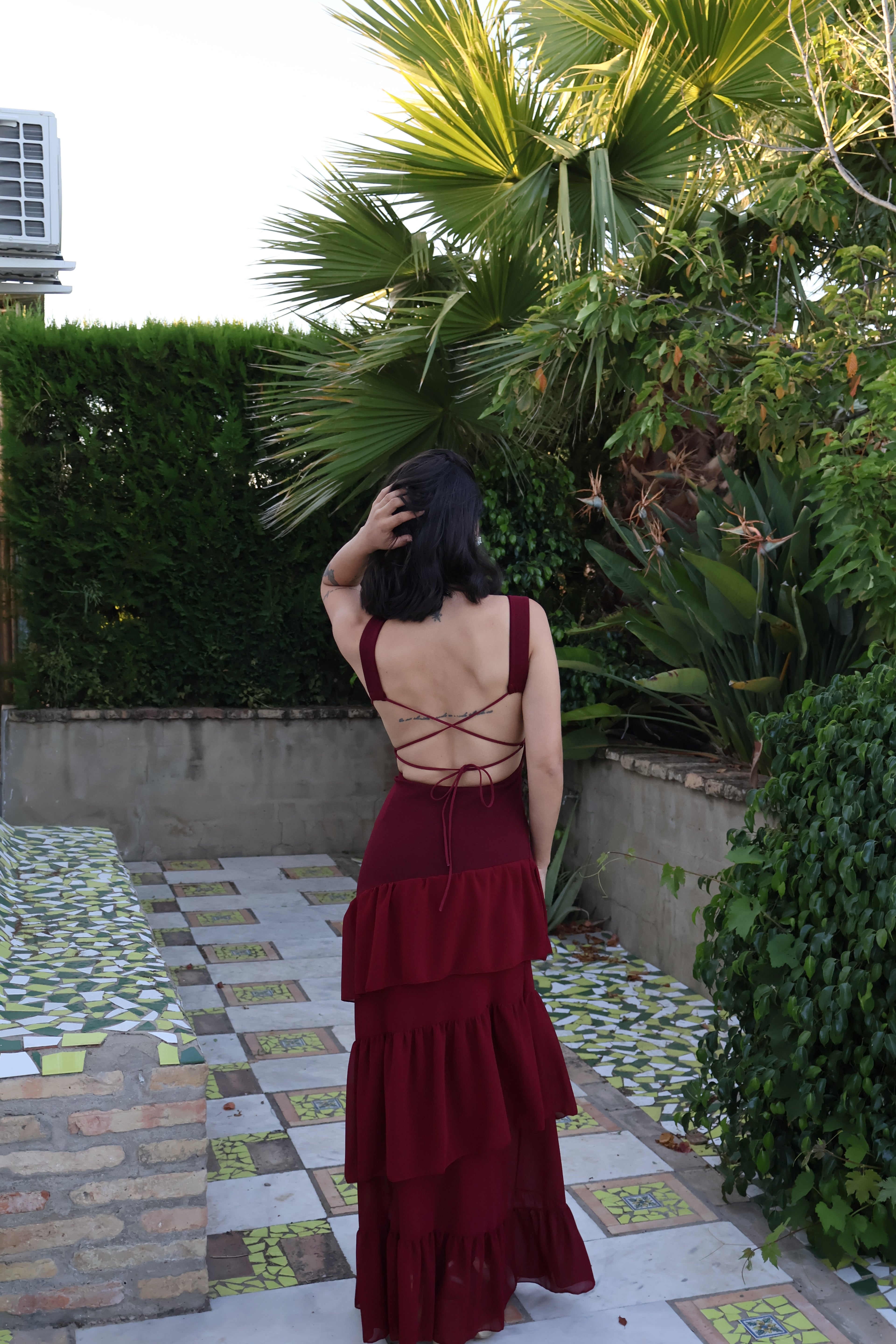 Vestido Ona Burdeos