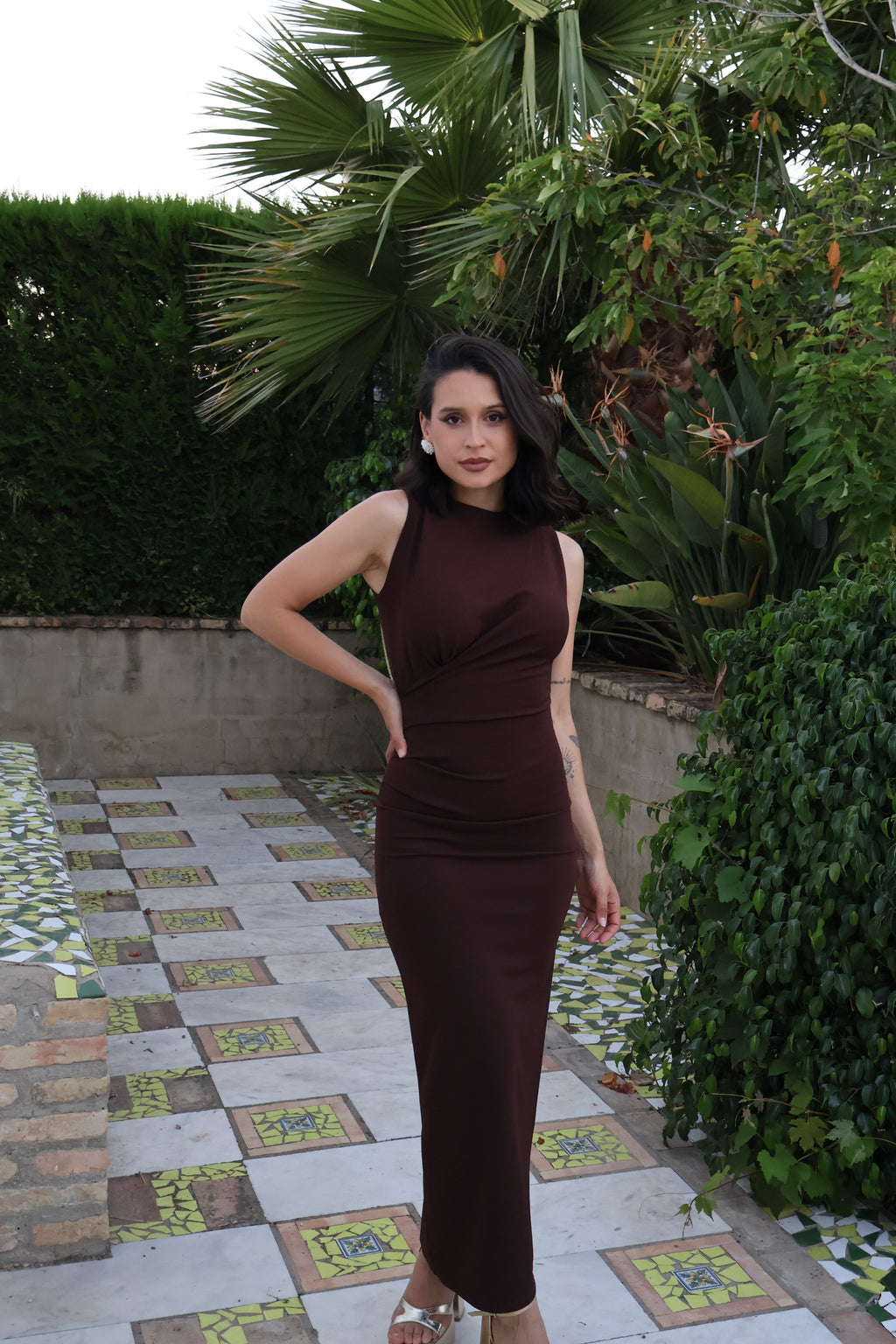 Vestido Aurora Marrón