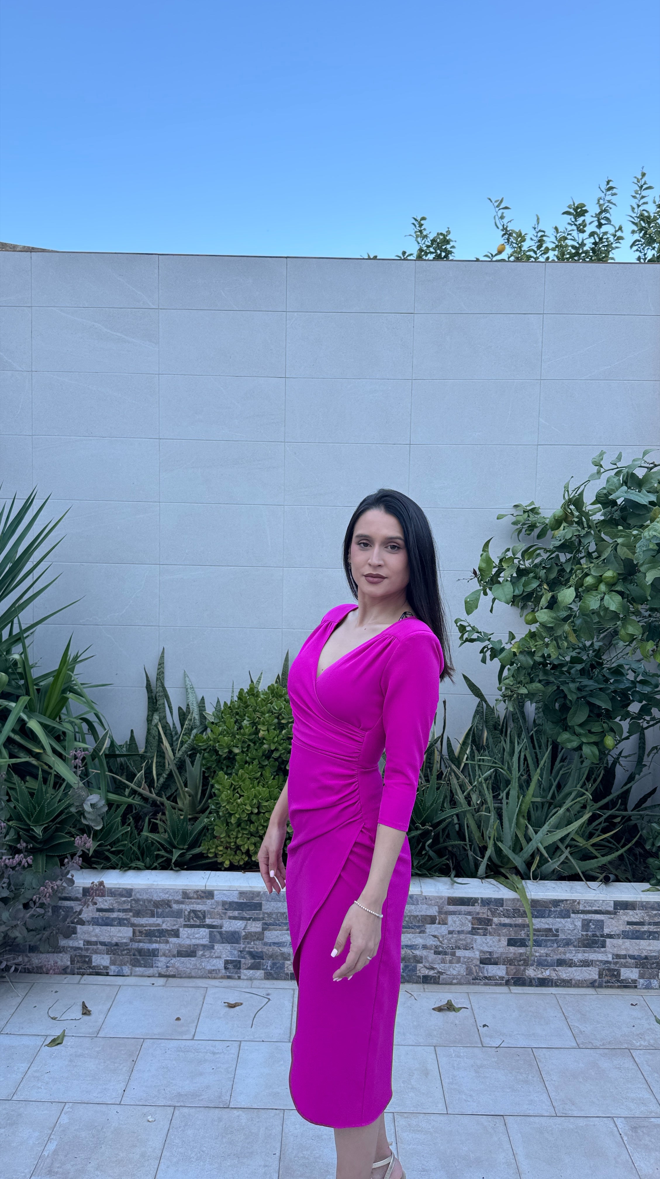 Vestido fucsia
