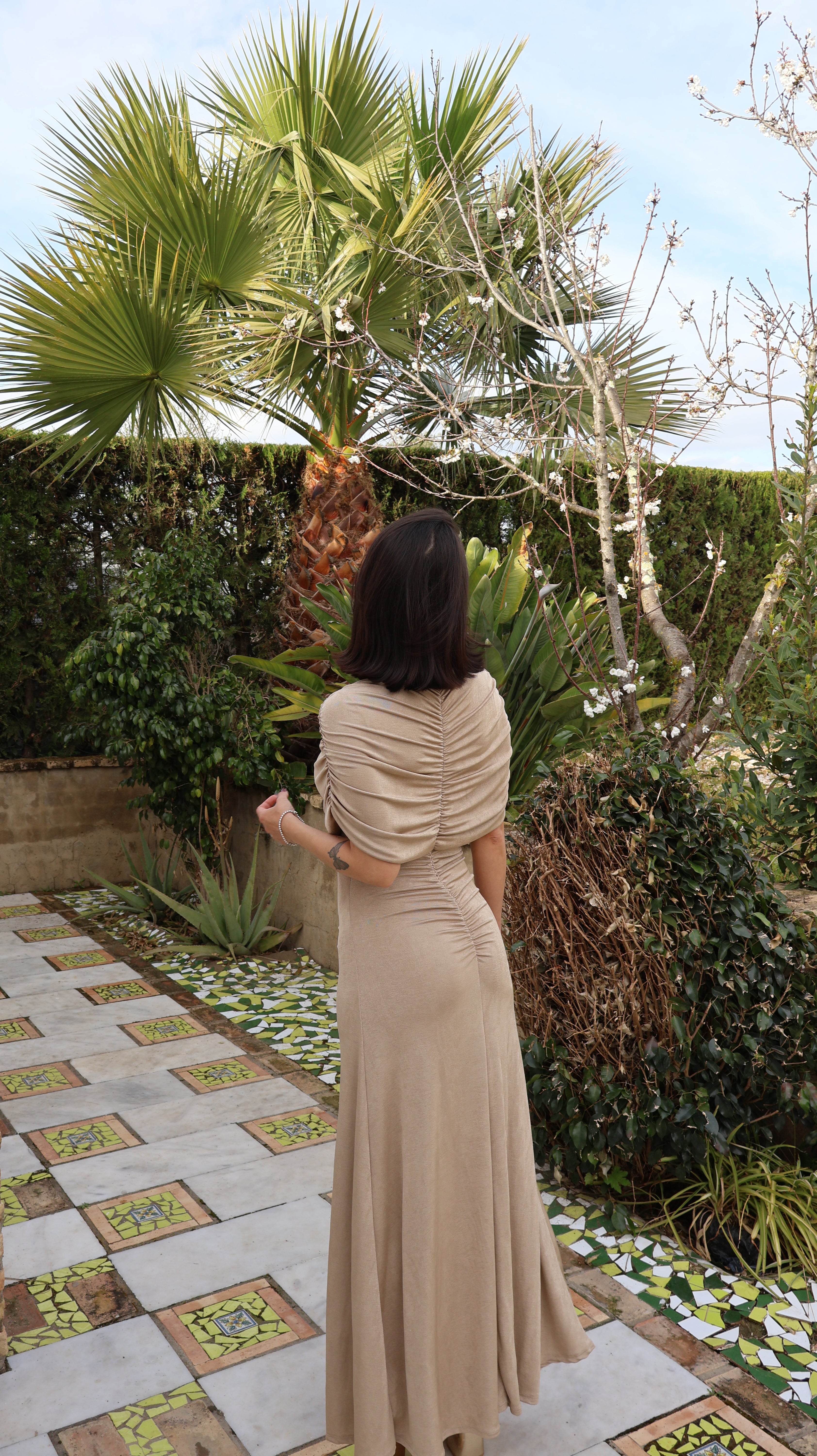 Vestido champán