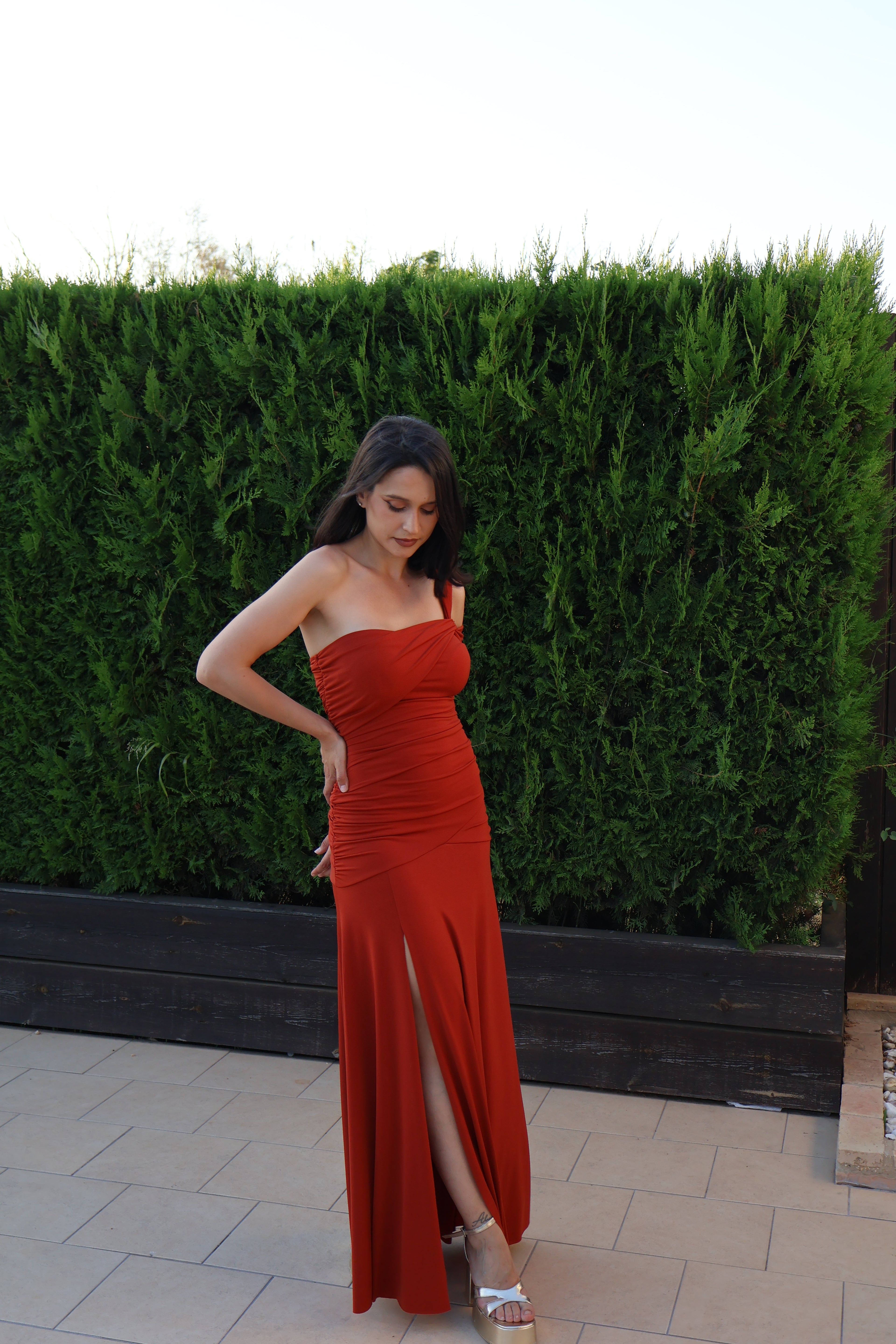 Vestido Duna Teja