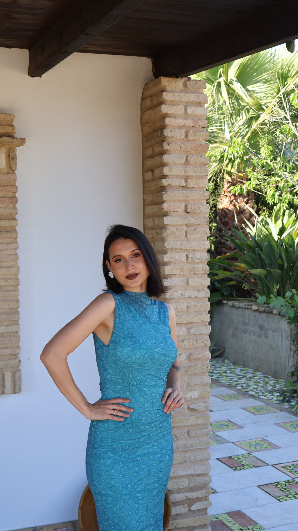 Vestido tul turquesa
