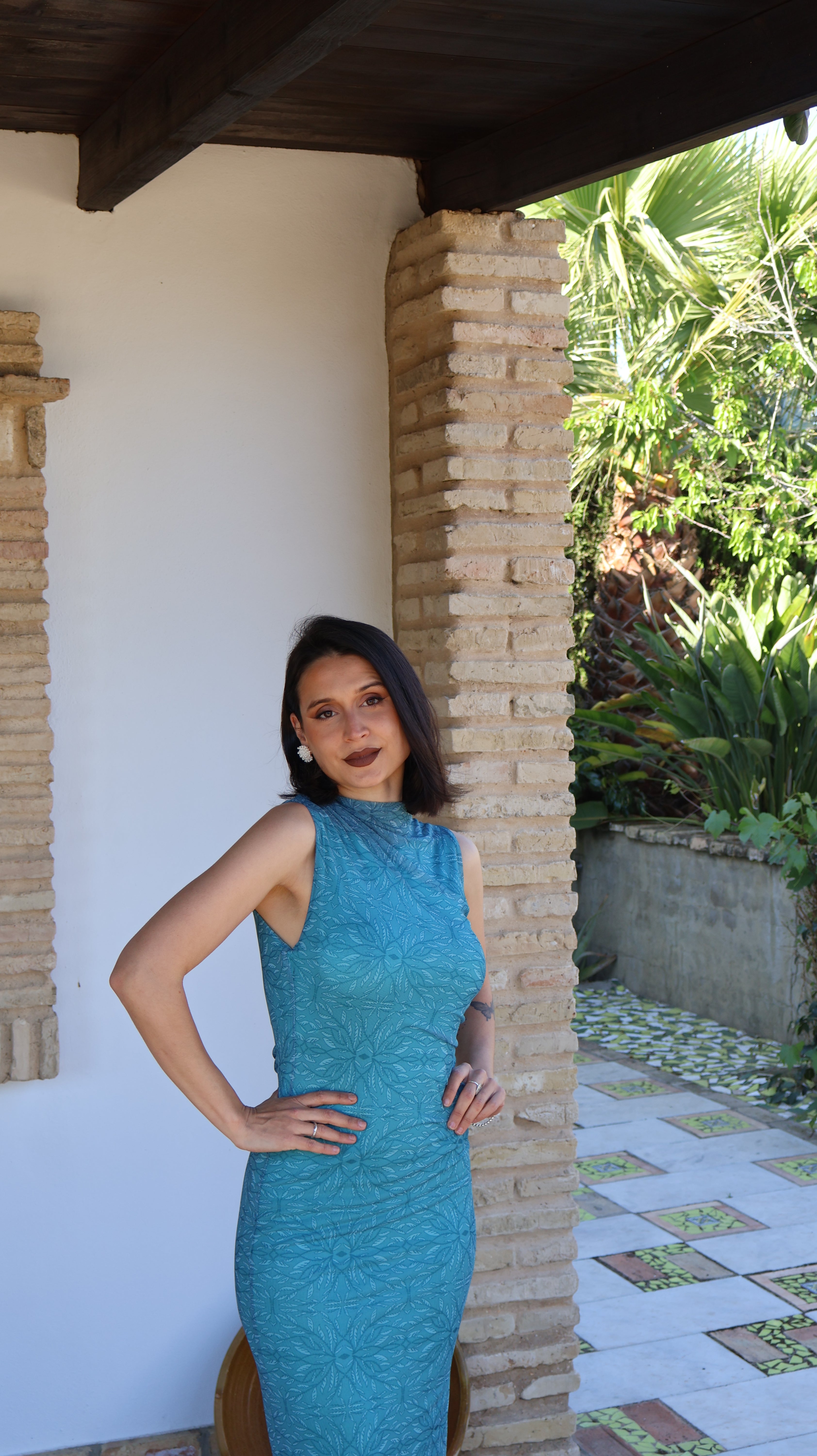 Vestido tul turquesa