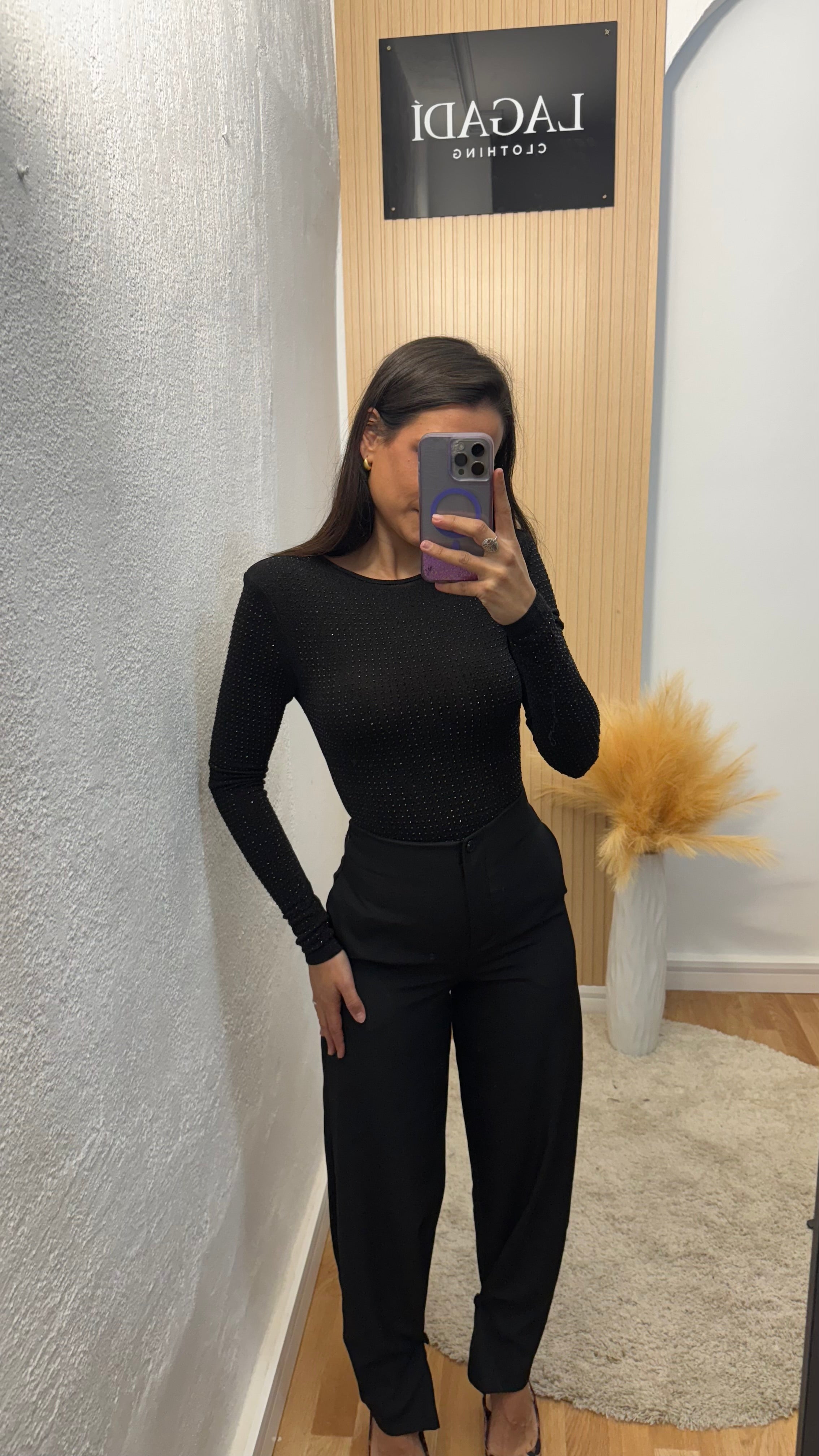 Pantalón pinza black