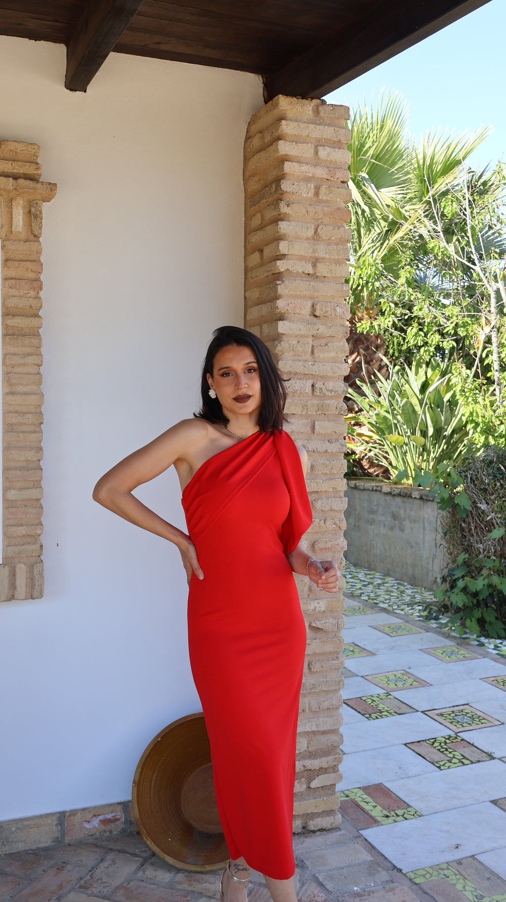 Vestido lazo rojo
