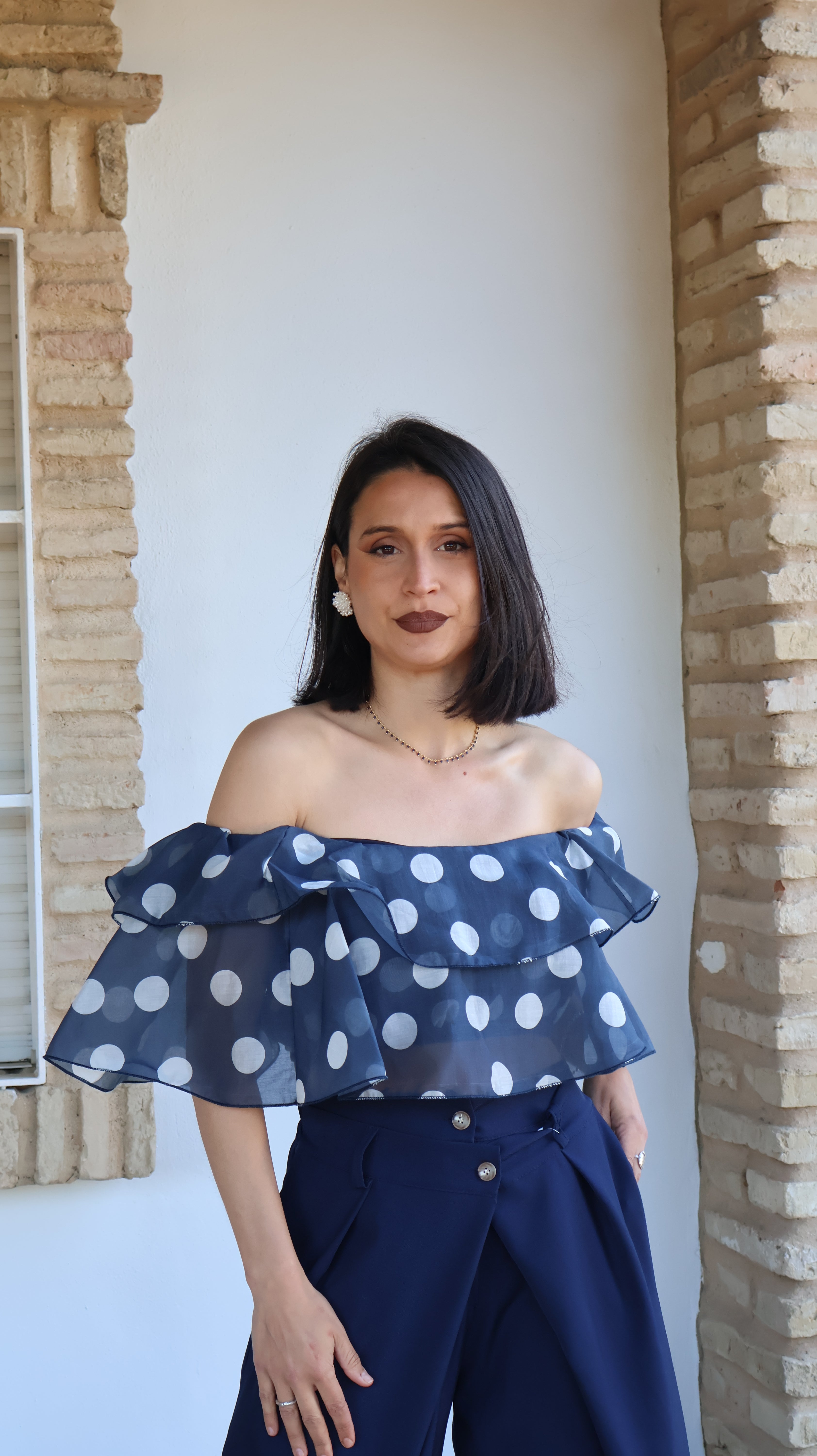 Top lunar azul