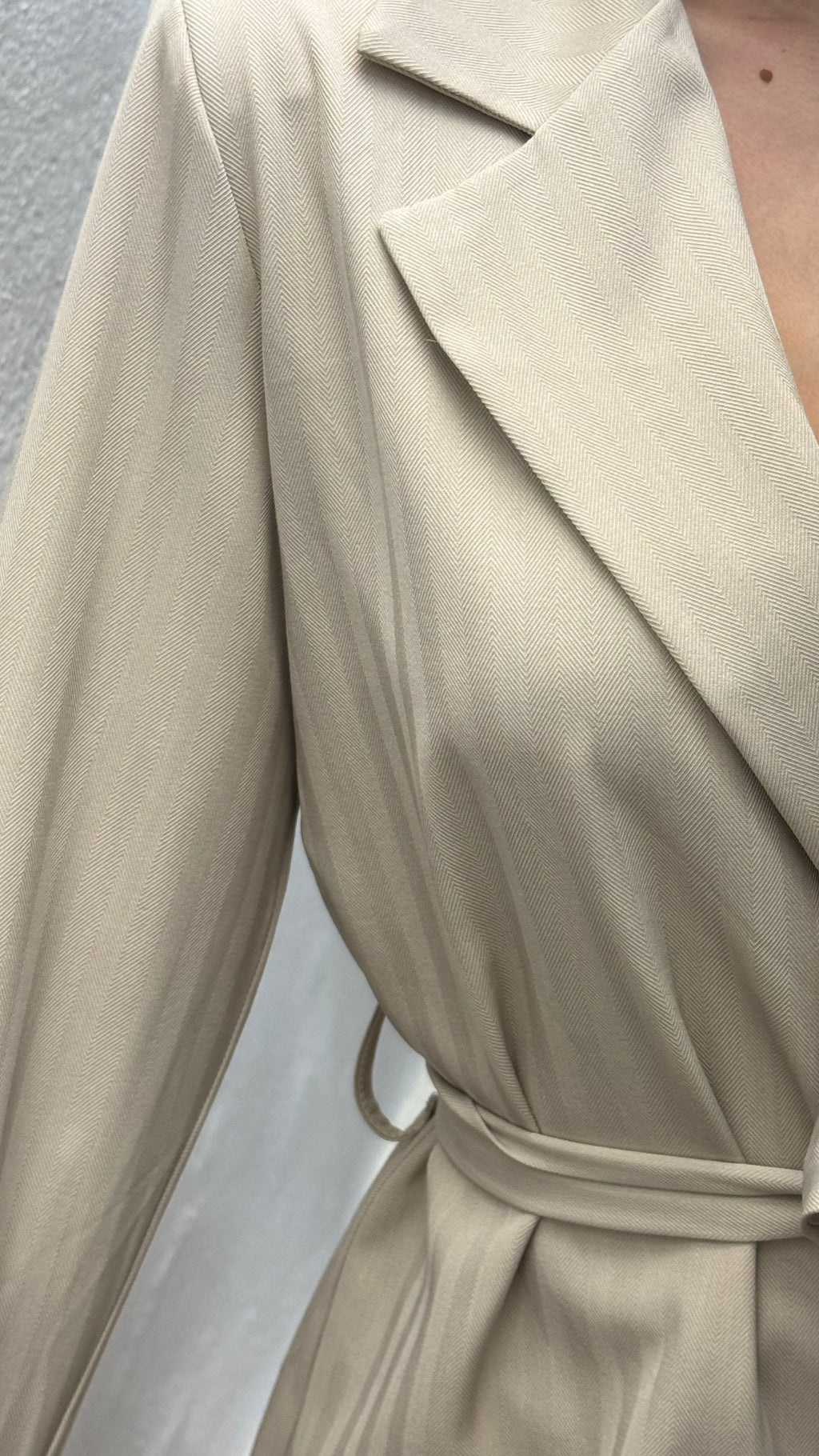 Traje de chaqueta beige