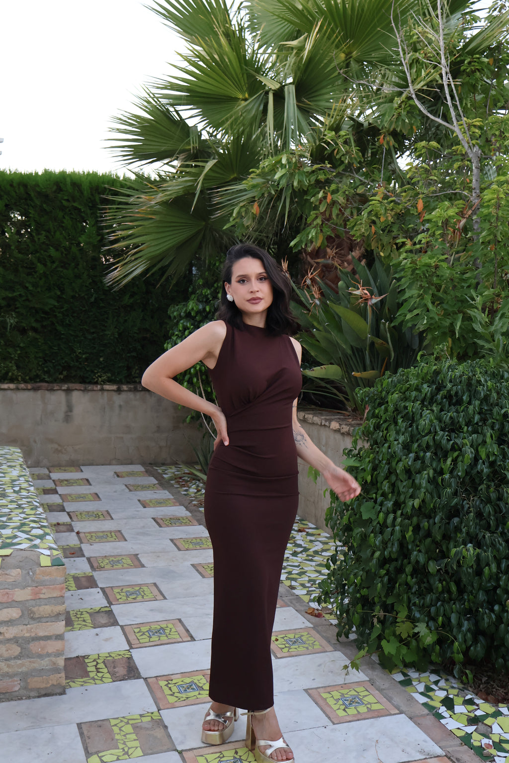 Vestido Aurora Marrón