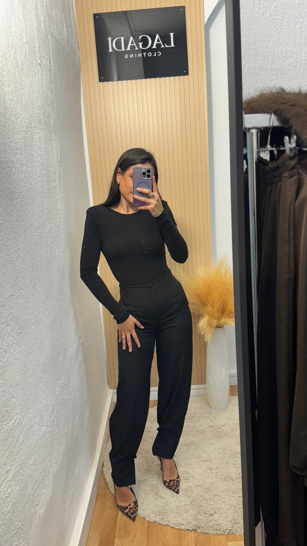 Pantalón pinza black