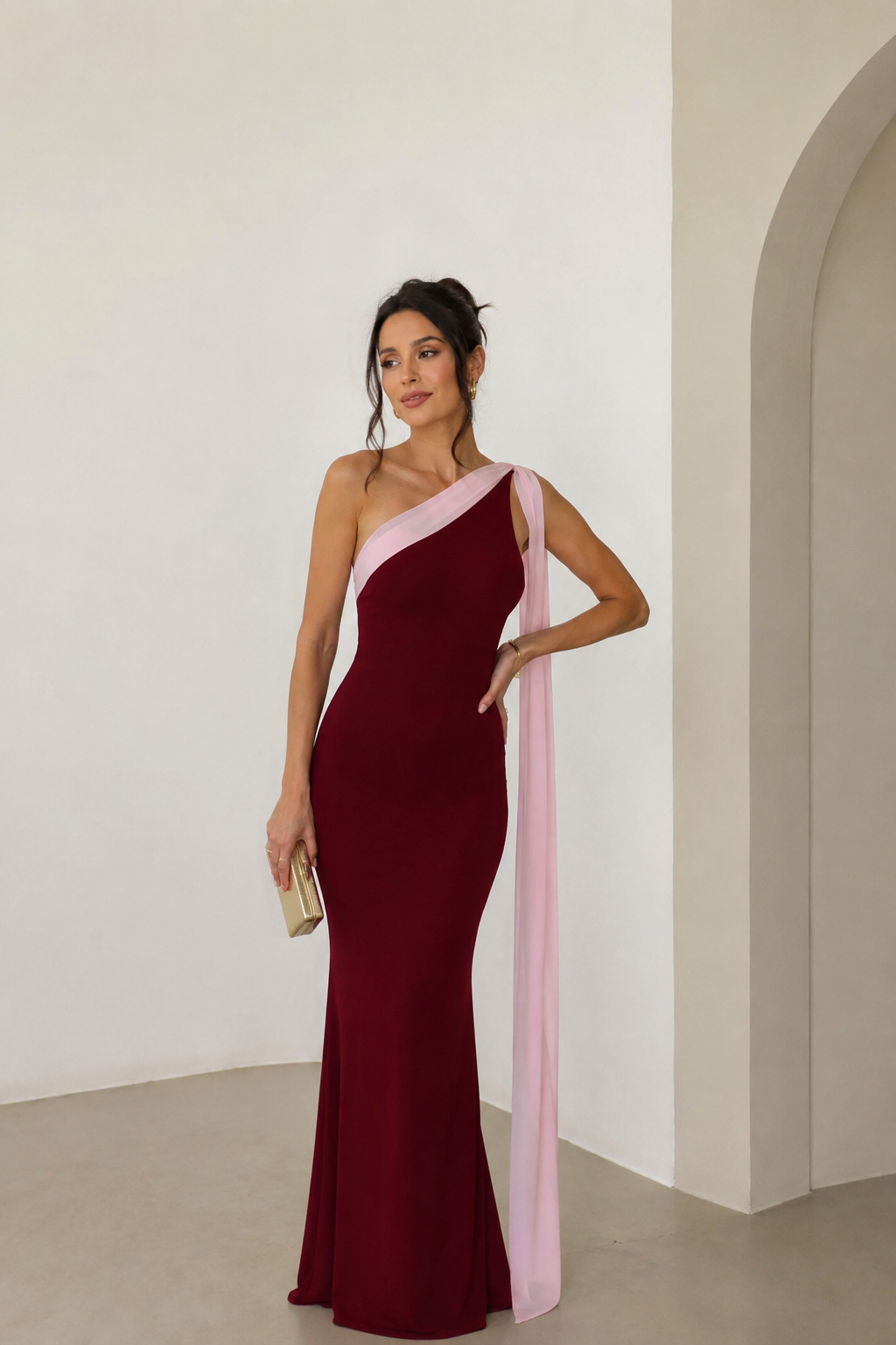 Vestido Aria Burdeos